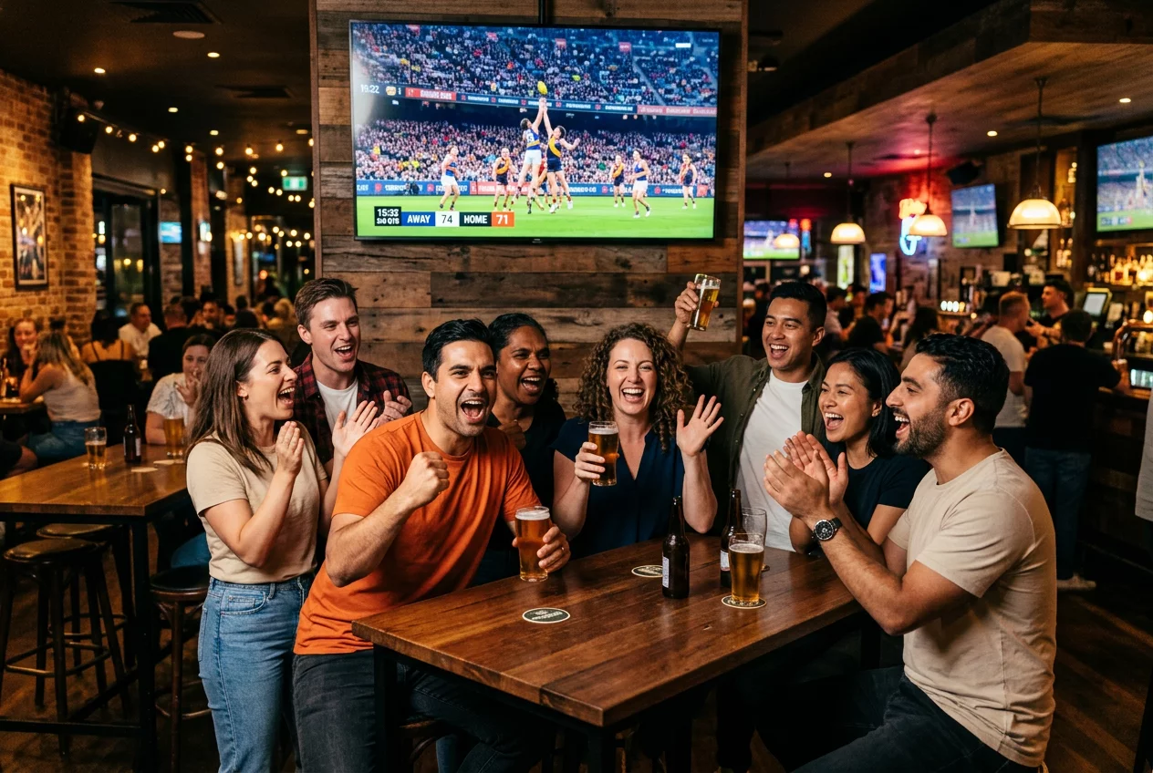 Sports fans in a venue